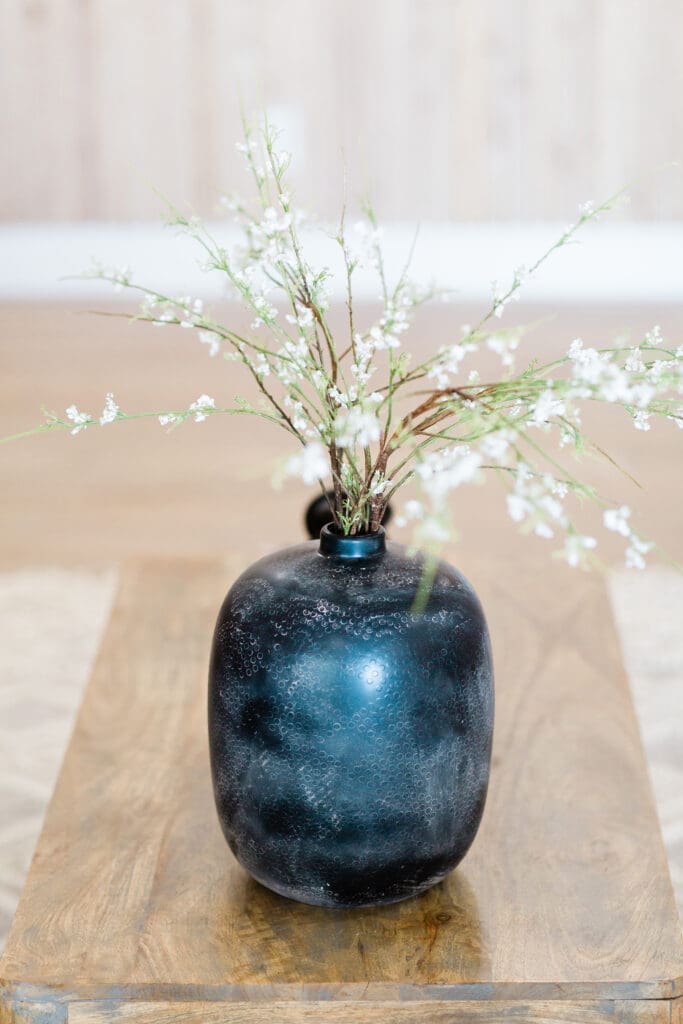 colorful vase by a sarasota interior designer