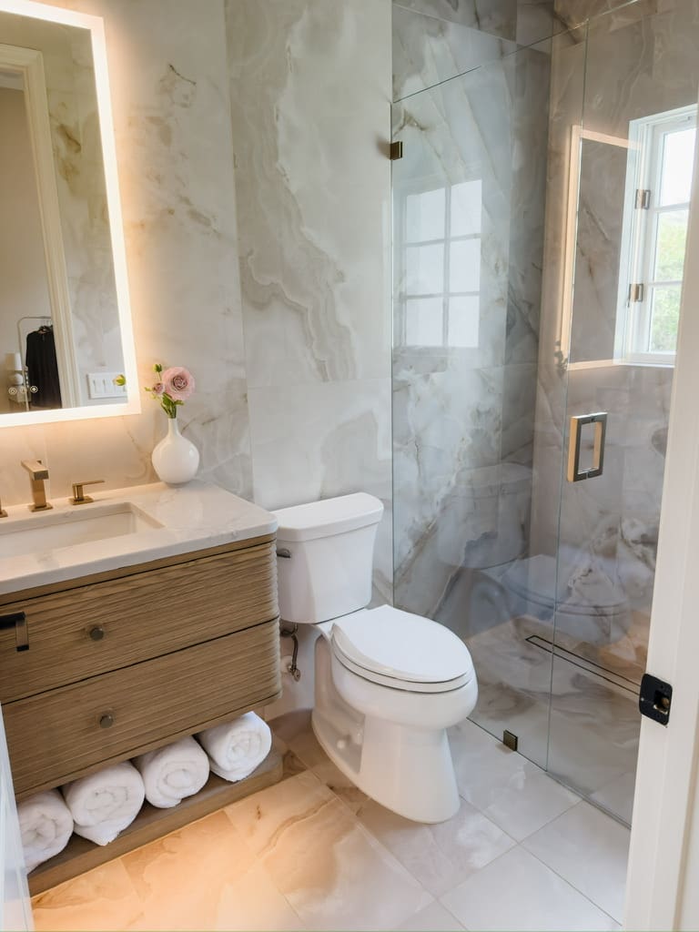 the lake club bathroom remodel